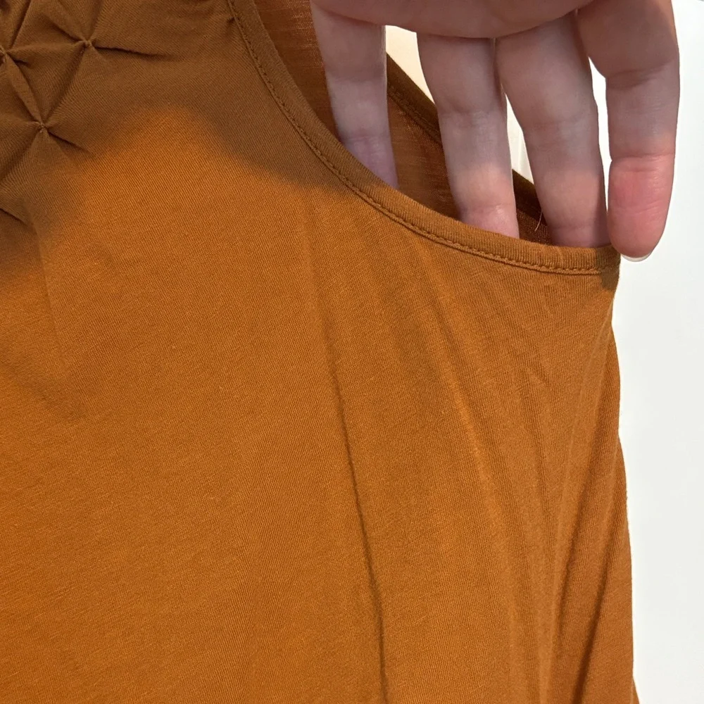 Anthropologie Textured Tank Top in Rich Brown - Picture 5 of 9